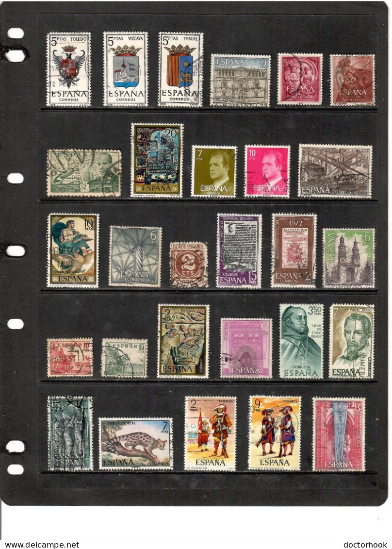 SPAIN---Collection Of USED DL-1306 - Collections (sans Albums)