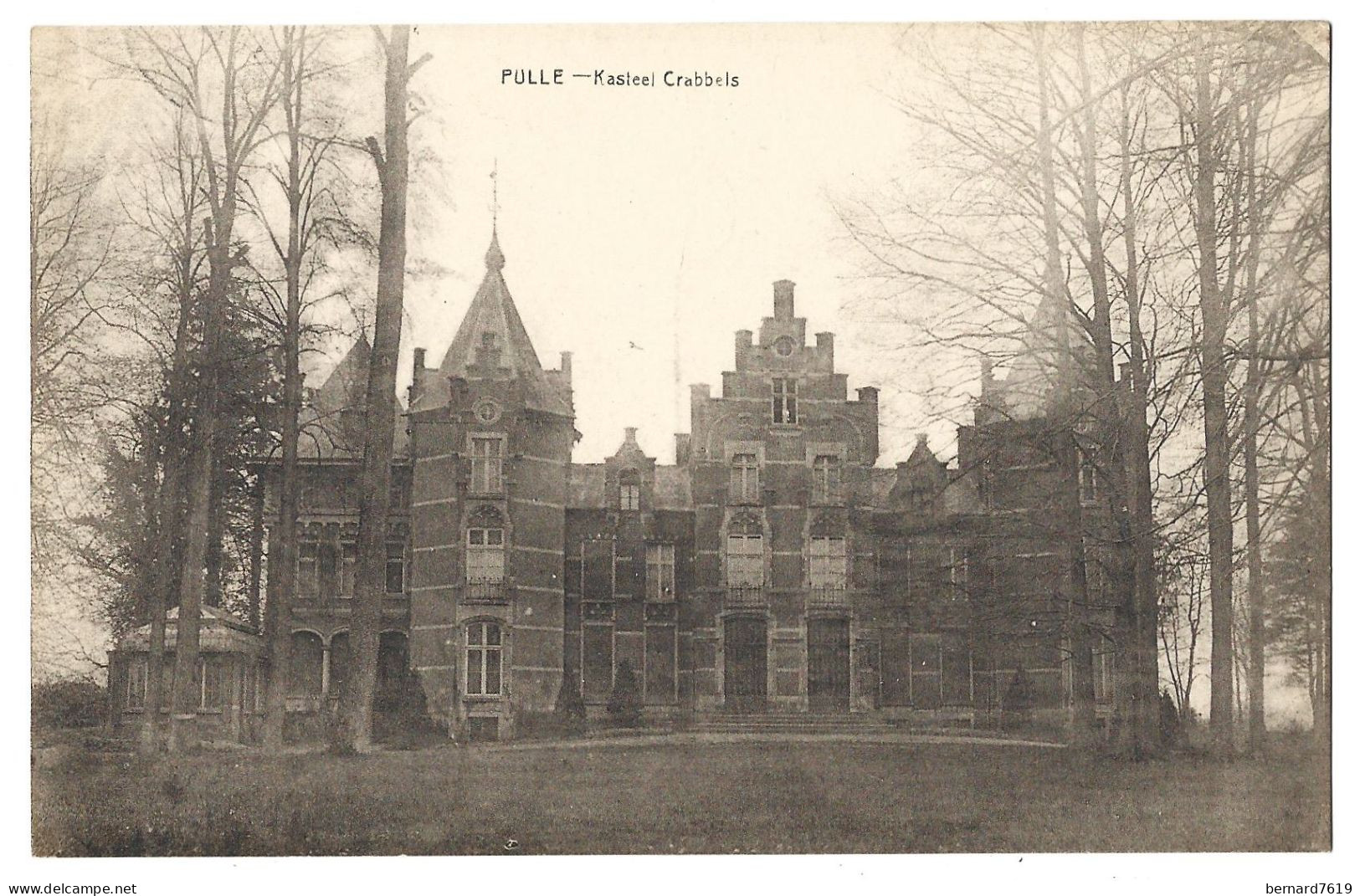 Belgique  -    Pulle -  Kasteel  Crabbels - M  H  Van De Wenne Et Mme Nee  Comtesse De Hannoy - Zandhoven