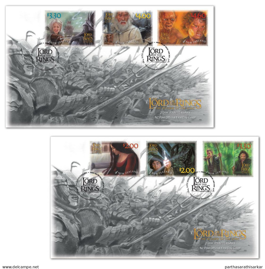 NEW ZEALAND 2023 LORD OF THE RINGS THE RETURN OF THE KING 20TH ANNIVERSARY PRESENTATION PACK MNH RARE - Unused Stamps