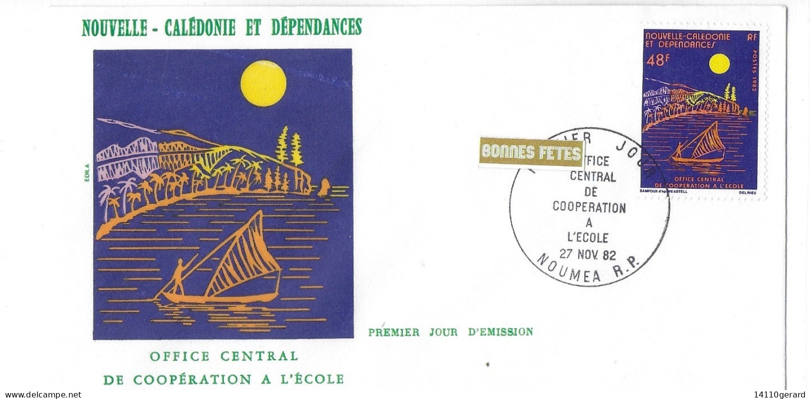 NOUVELLE-CALÉDONIE ET DÉPENDANCES  Office Central De Coopération à L'école 27/11/1982 - Covers & Documents