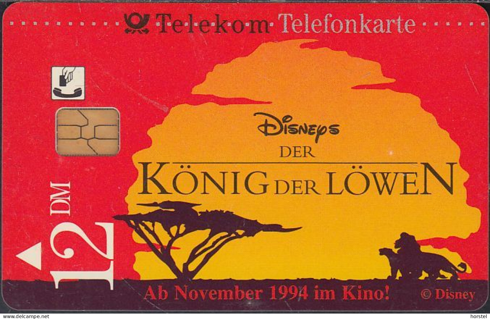 GERMANY S46/94 W.Disney - König Der Löwen 2 - S-Series: Schalterserie Mit Fremdfirmenreklame