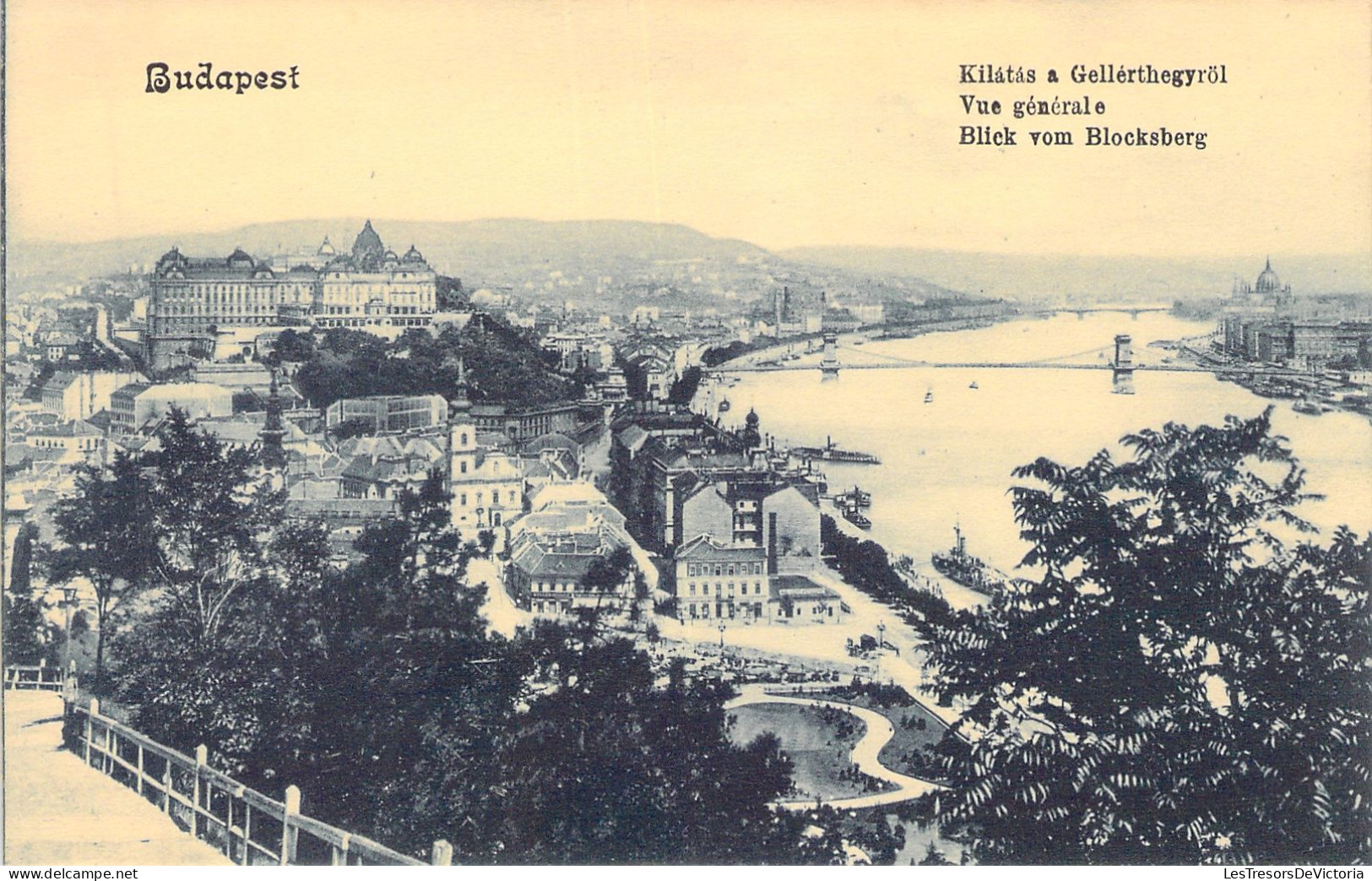 HONGRIE - Budapest - Vue Generale - Carte Postale Ancienne - Hongrie