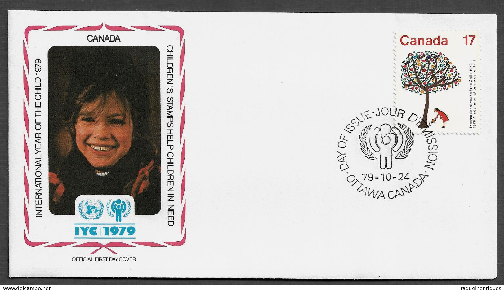 CANADA FDC COVER - 1979 International Year Of The Child SET FDC (FDC79#07) - Storia Postale