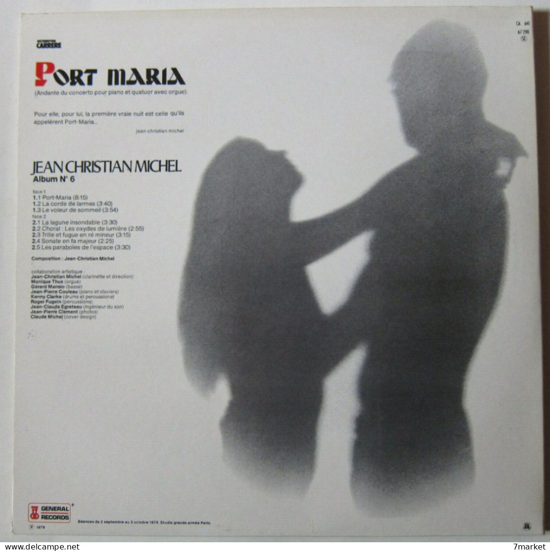 LP/  Jean Christian Michel - Port Maria; Kenny Clarke: Percussion / Général Records - 1978 - Jazz