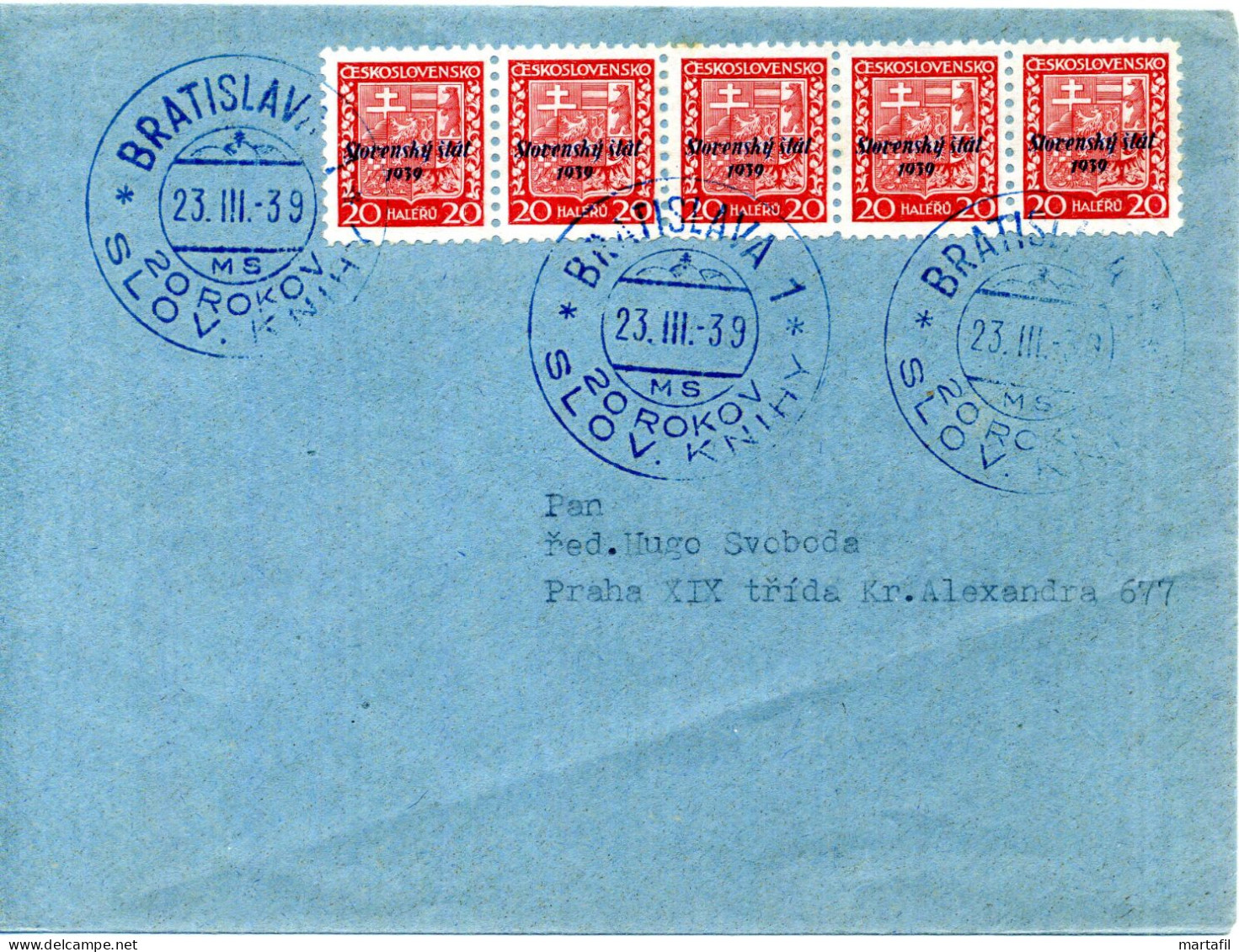 SLOVACCHIA, Slovensko, Storia Postale & Annulli - 1939 - Covers & Documents