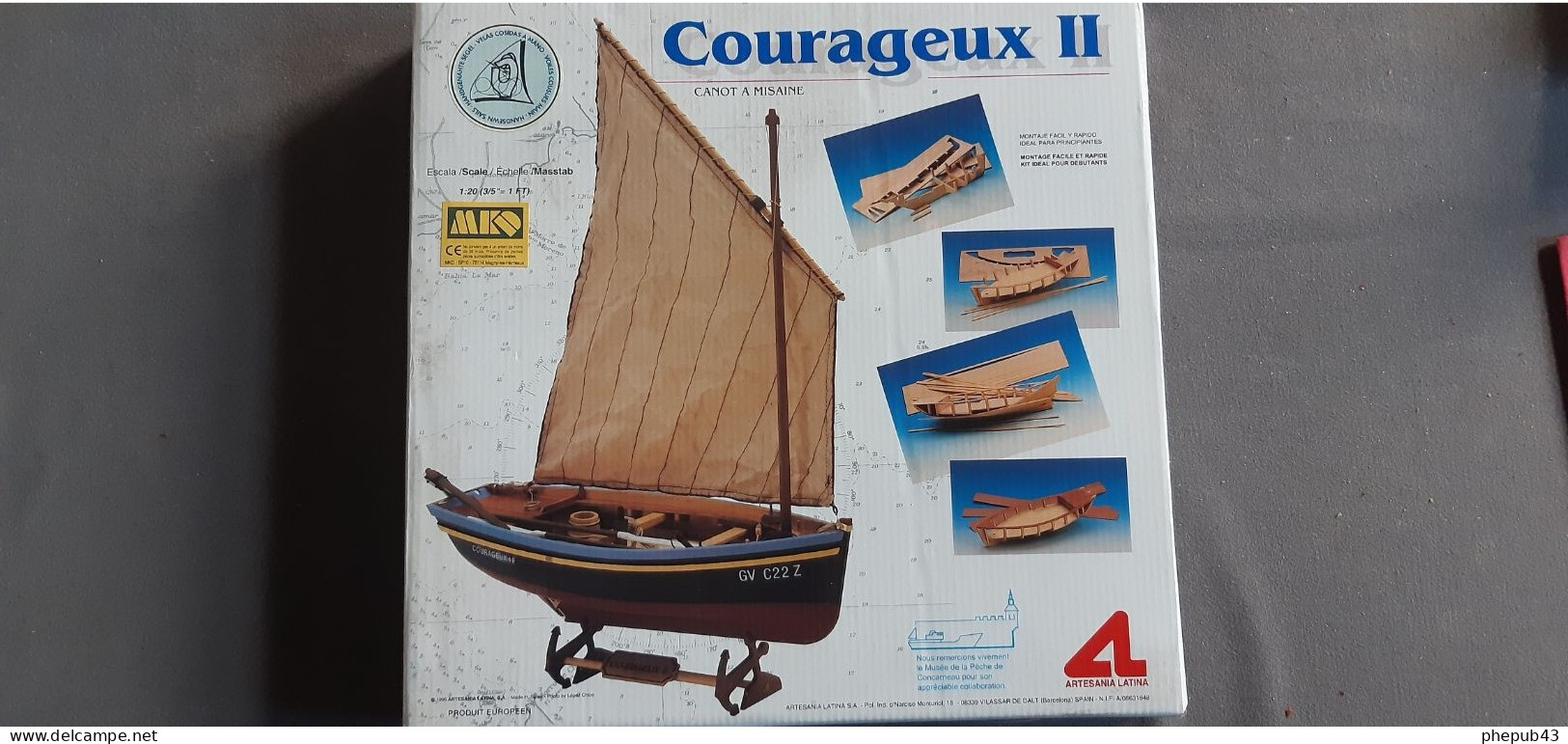 Courageux II - Canot à Misaine - South Britany Coast Fishing Pre-1965 - Modèle En Bois - Artesania Latina (1:20) - 19006 - Barcos