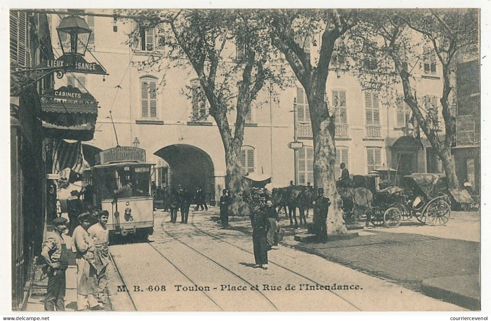 CPA - TOULON (Var) - Place Et Rue De L'Intendance - Toulon
