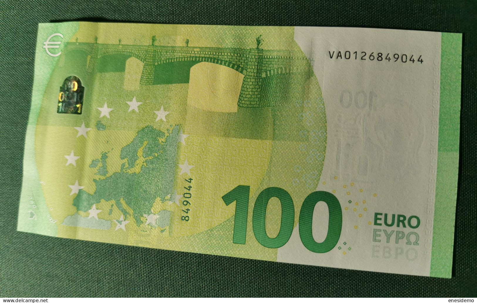 100 EURO SPAIN 2019 DRAGHI V001B4 VA SC FDS UNCIRCULATED  PERFECT