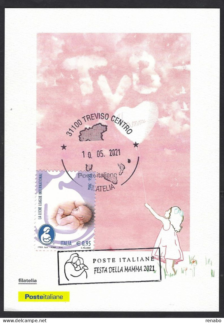 Italia 2021; Storia Postale: Festa Della Mamma 2021. - 2021-...: Marcophilia