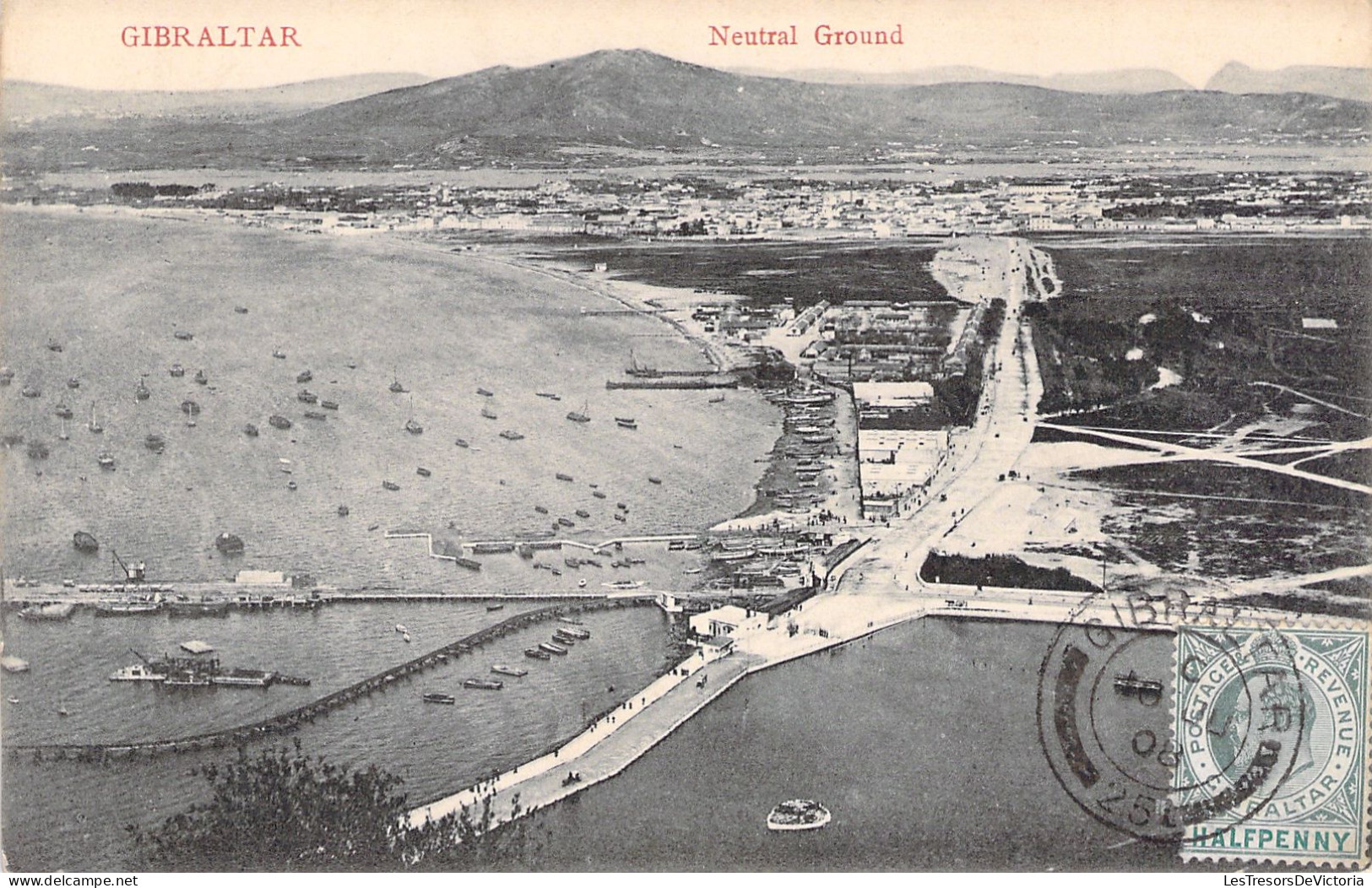 Gibraltar - Neutral Ground - Carte Postale Ancienne - Gibraltar