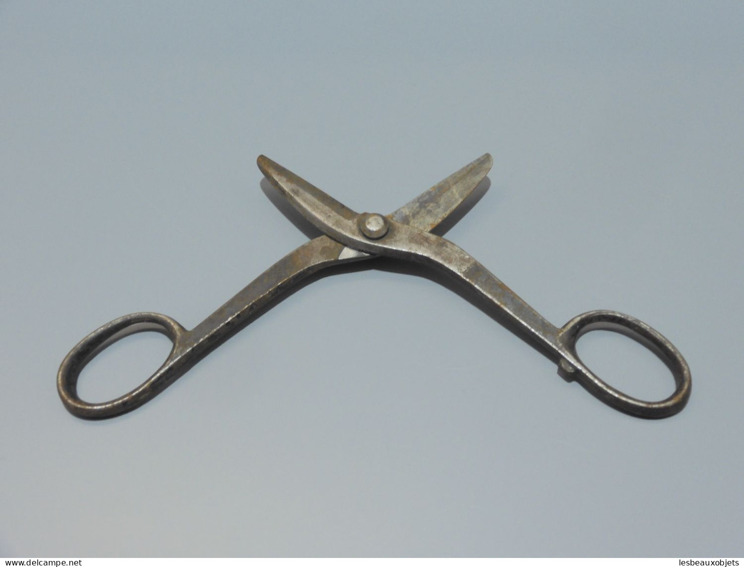 -BELLE ANCIENNE PAIRE De CISEAUX FER Forgé OUTIL ANCIEN COLLECTION VITRINE   E - Outils Anciens