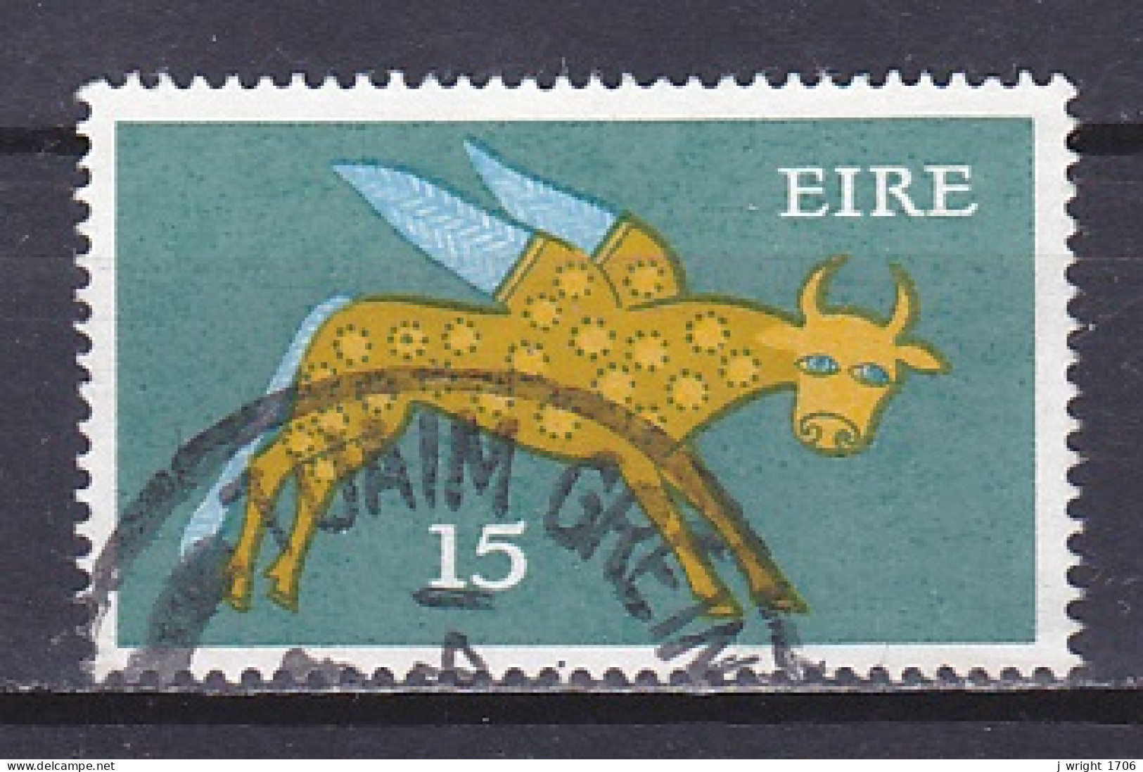Ireland, 1975, Winged Ox, 15p/No Wmk, USED - Usati