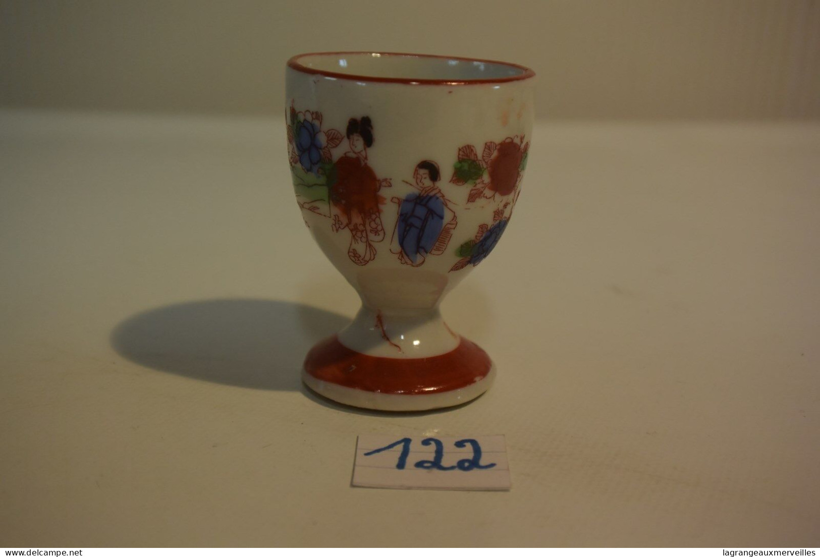 C122 Ancien Coquetier Asiatique XIX Old Asian Egg Cup Lǎo Yàzhōu Dàn Bēi 2 - Portauova