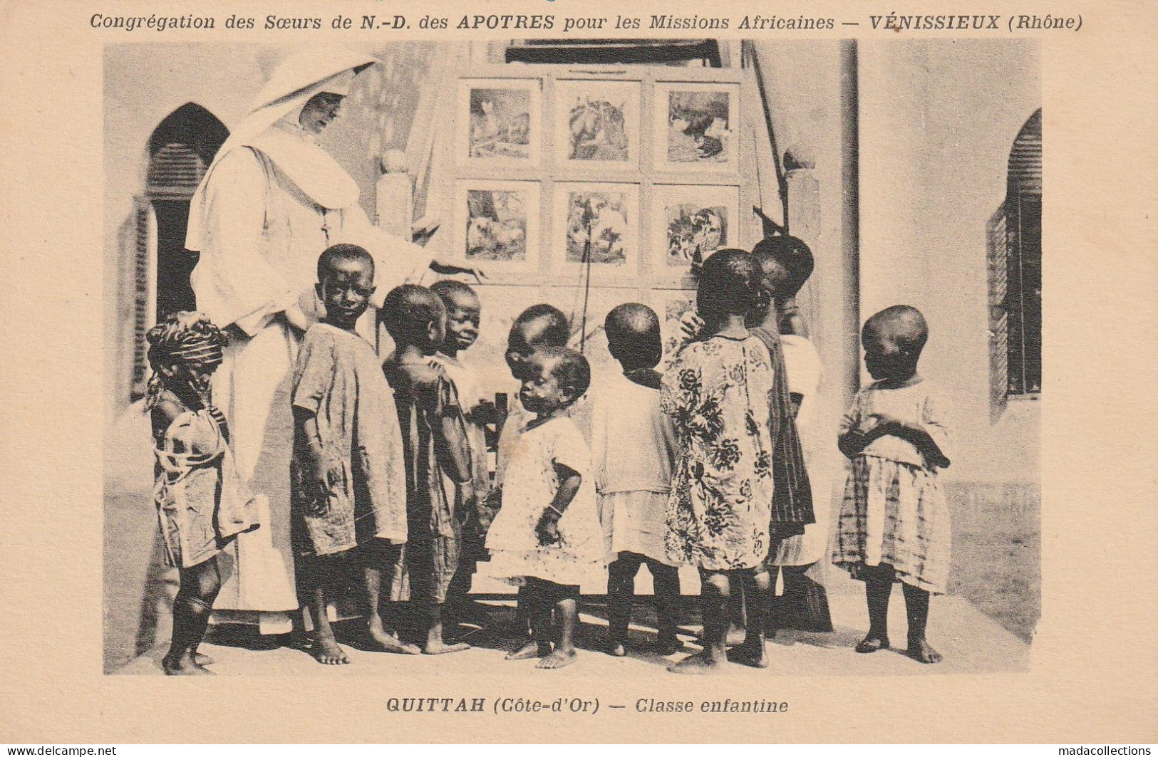 Vénissieux (69 - Rhône) Congrégation Des Soeurs De ND Des Apotres à Quittah  (Ghana) - Classe Enfantine - Vénissieux