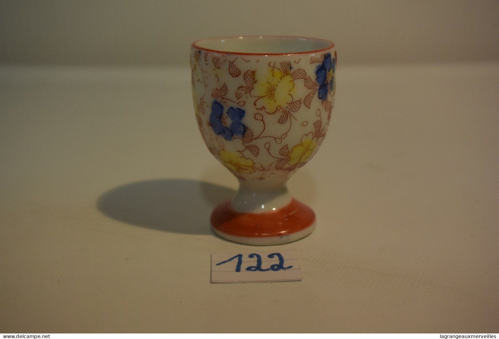 C122 Ancien Coquetier Asiatique XIX Old Asian Egg Cup Lǎo Yàzhōu Dàn Bēi 3 - Eierbechern