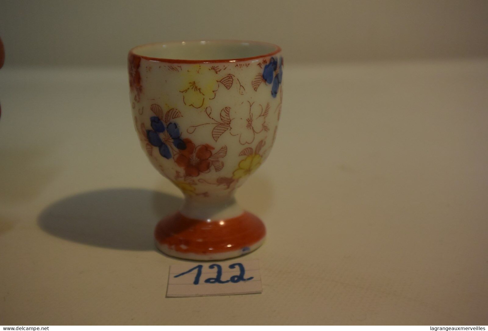C122 Ancien Coquetier Asiatique XIX Old Asian Egg Cup Lǎo Yàzhōu Dàn Bēi 3 - Eierbechern