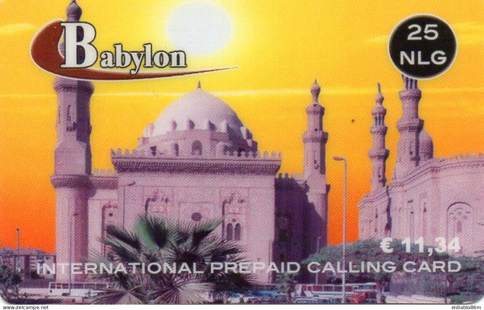 NETHERLANDS - PREPAID - BABYLON - MOSQUE AL-RIFA'I - CAIRO EGYPT - [3] Sim Cards, Prepaid & Refills