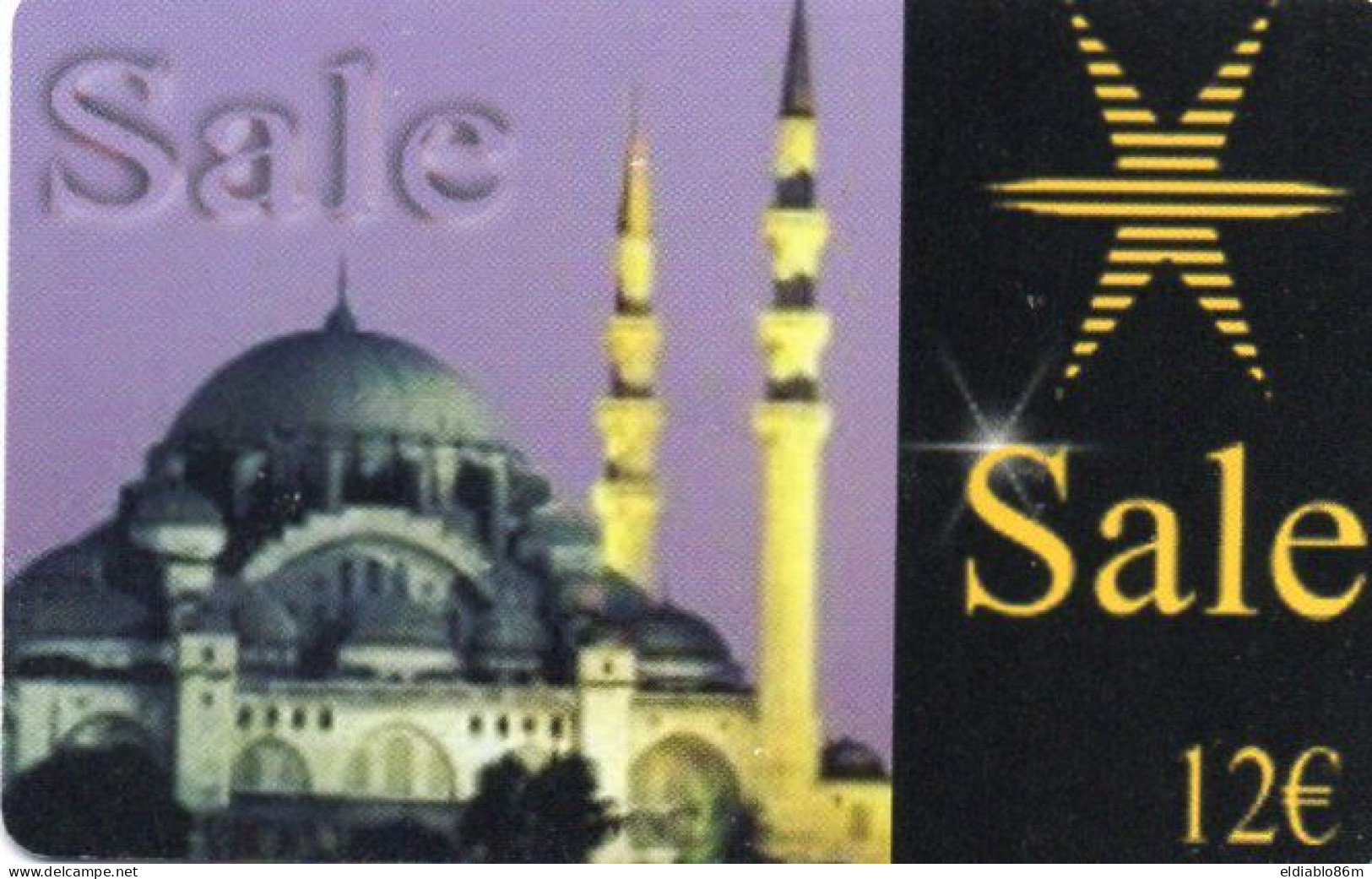 NETHERLANDS - PREPAID - SALE - MOSQUE HAGIA SOFIA - TURKEY - GSM-Kaarten, Bijvulling & Vooraf Betaalde