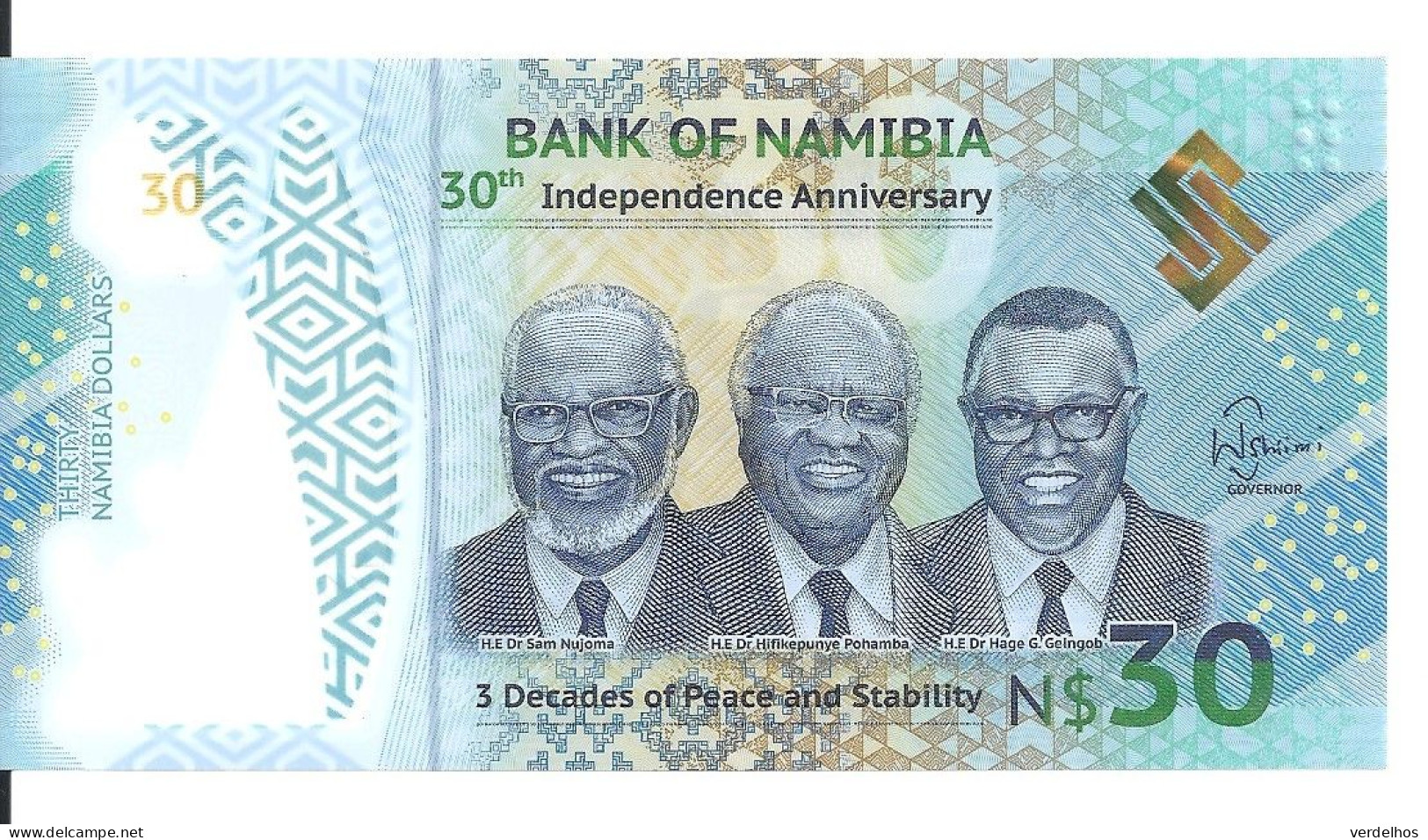 NAMIBIE 30 NAMIBIA DOLLARS 2020 UNC P 18 - Namibia