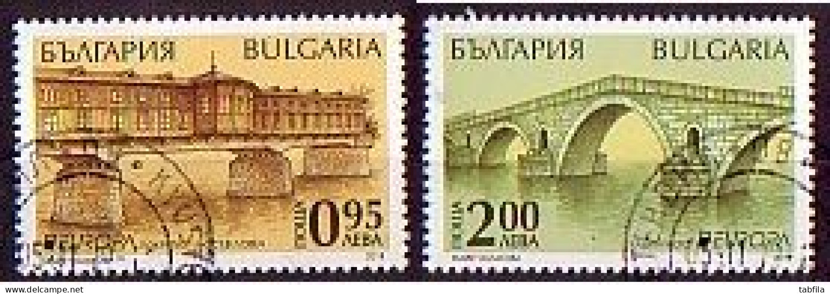 BULGARIA - 2018 - Europa-CEPT - Ponts - Bridges - Set - Used - Gebruikt