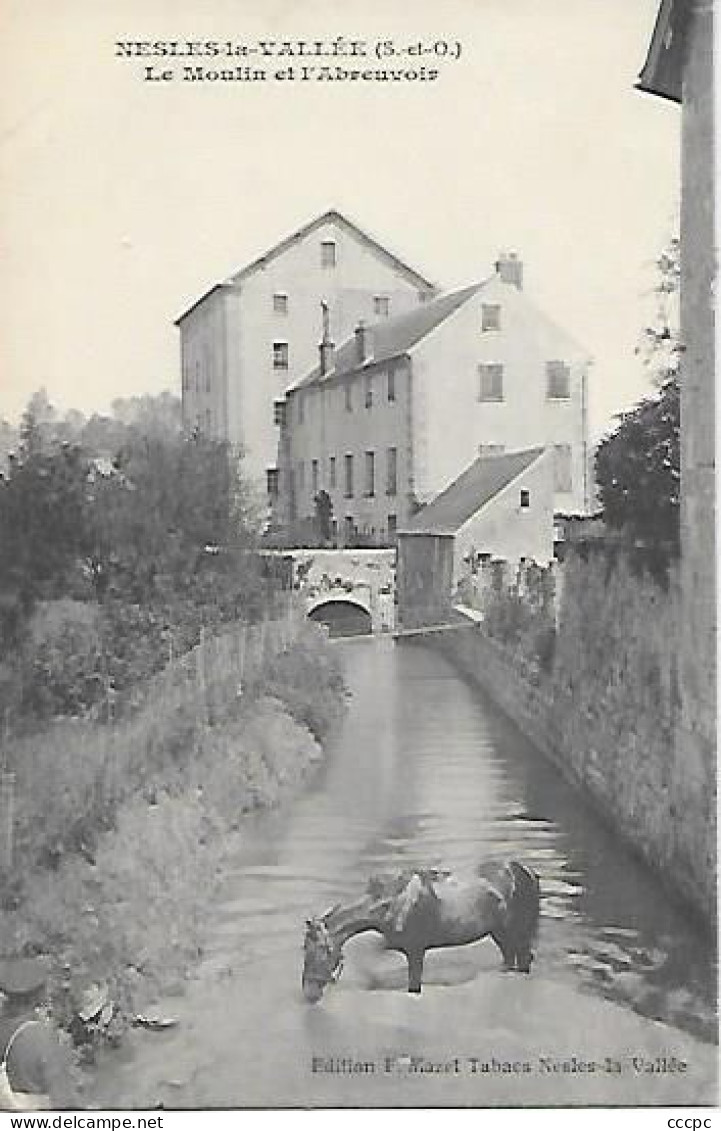 CPA Nesles-La-Vallée Le Moulin Et L'Abreuvoir - Nesles-la-Vallée