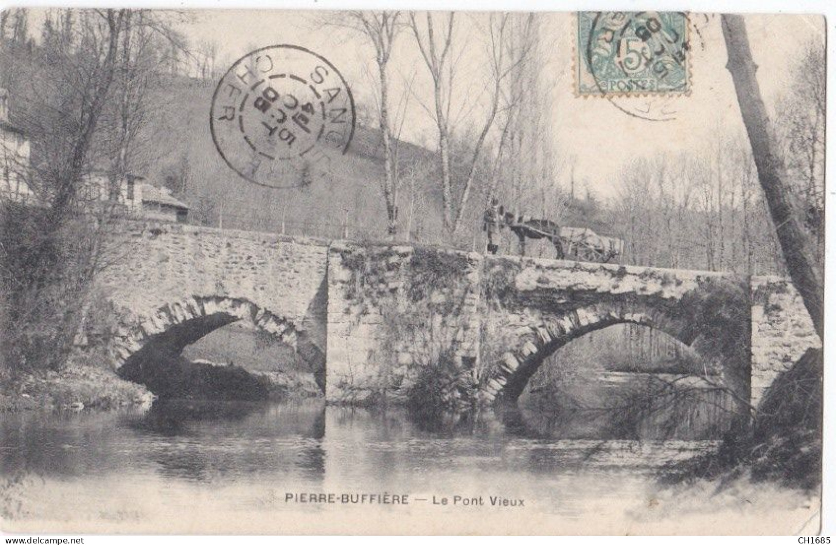 PIERRE BUFFIERE (87) Charette Sur Le Vieux Pont - Pierre Buffiere