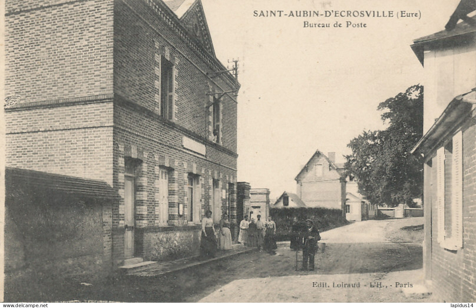 AX 580  C P A  SAINT AUBIN D'ECROSVILLE (27)   BUREAU DE POSTE - Saint-Aubin-d'Ecrosville