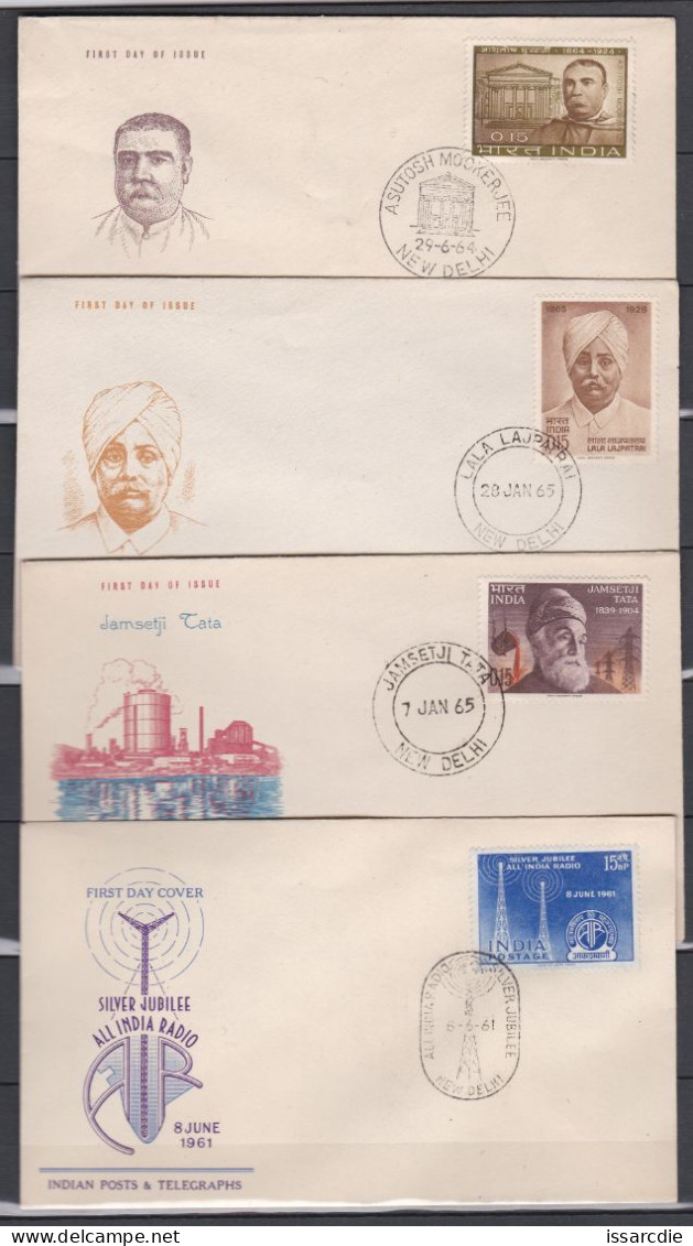 Inde 16 Enveloppes Années 1961/62/63/64 - FDC