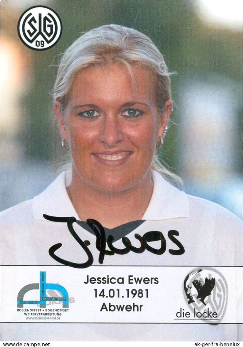 Autogramm AK Jessica Ewers SG Wattenscheid 09 Frauen 04-05 SGW Damen Schonnebeck Essen U12 Bochum Fußball - Autographes