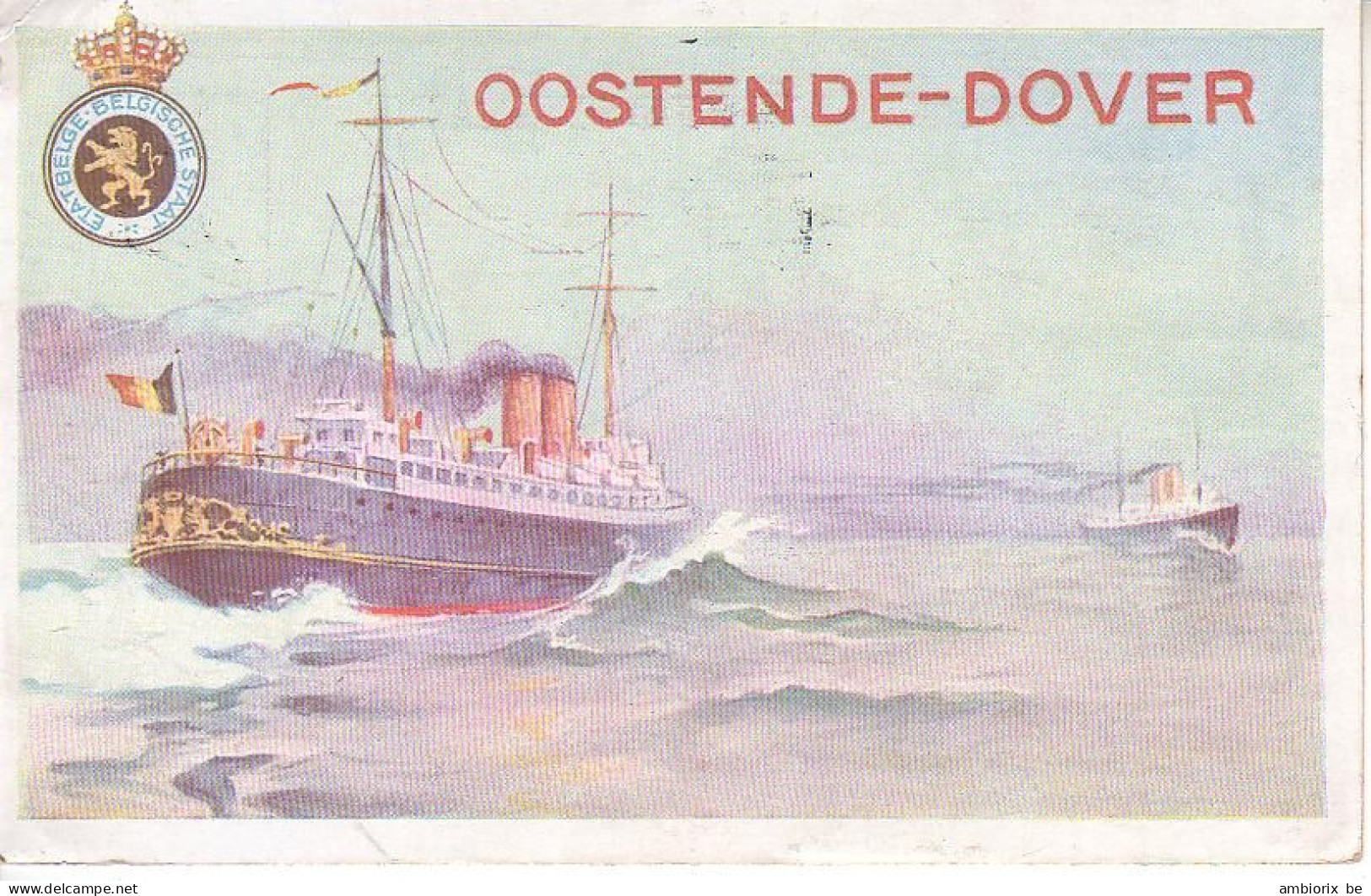 Carte Paquebot 19 B - Oblitération Anvers 1924 - Tarjetas Transatlánticos