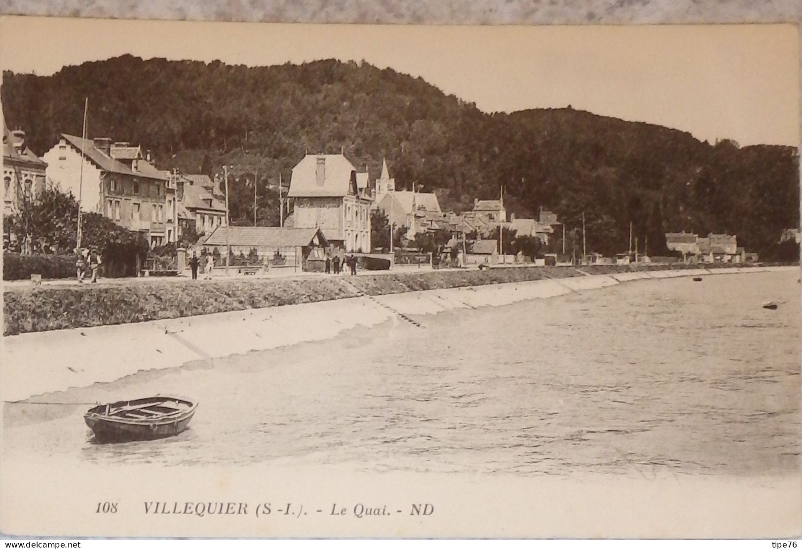 76 Seine Maritime Inférieure CPA Villequier Le Quai - Villequier