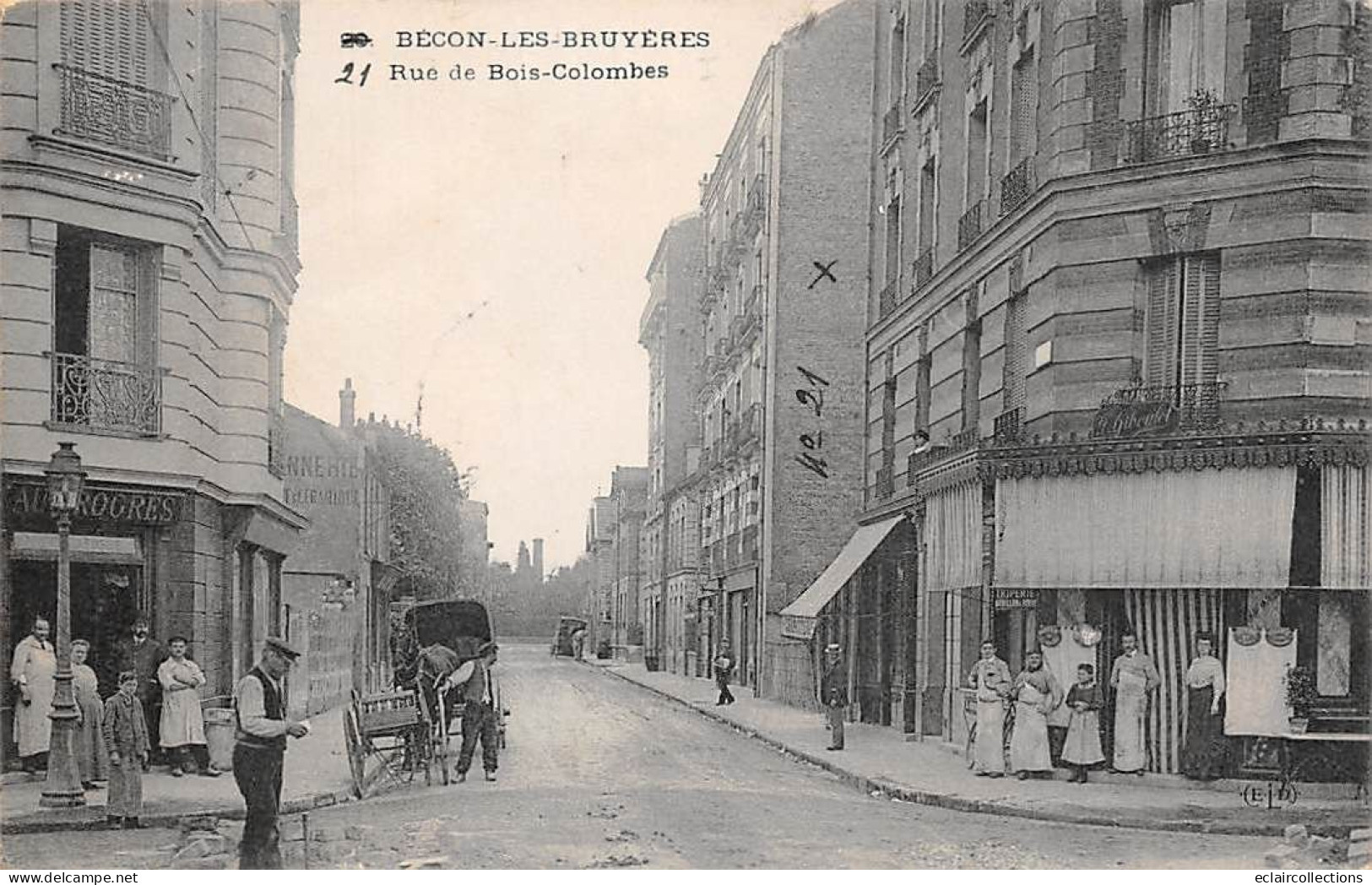 Bécon Les Bruyères        92        Rue De Bois Colombes  . Boucherie         (voir Scan) - Autres & Non Classés