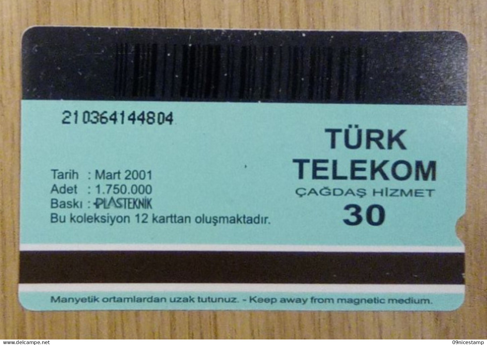 Turkey, Telephonecard, Empty And Used - Türkei