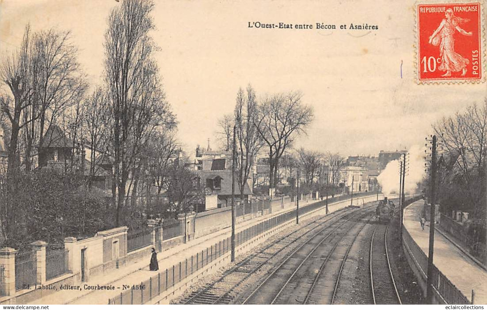 Bécon Les Bruyères        92       Chemin De Fer Ouest Etat     (voir Scan) - Sonstige & Ohne Zuordnung