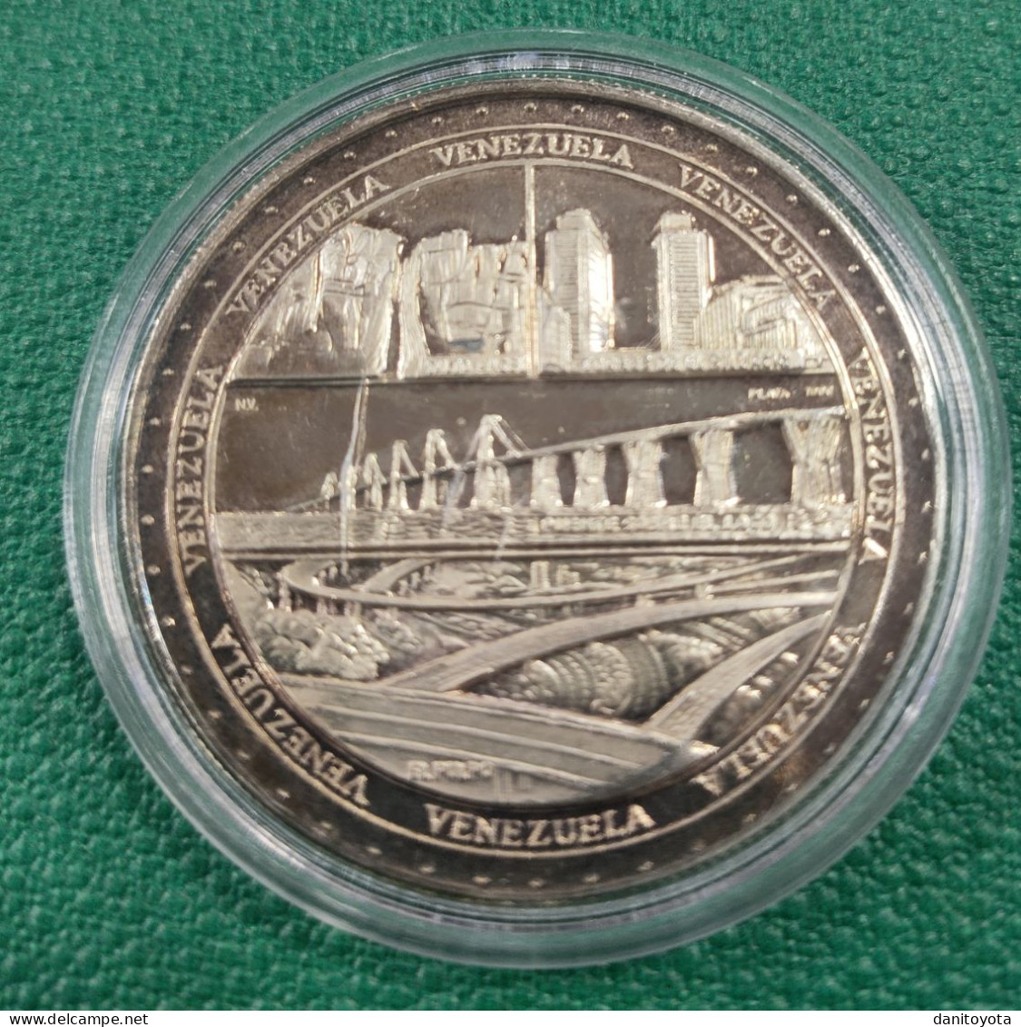 VENEZUELA. AÑO 1967. MEDALLA PLATA PURA. ESTADO SOBERANO. PESO - Venezuela