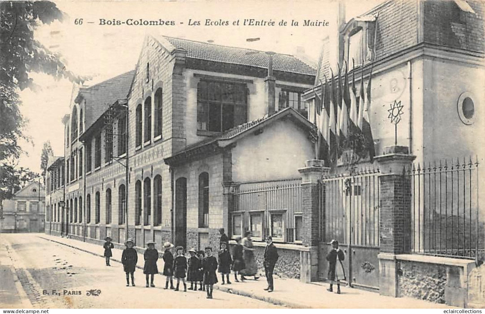 Bois Colombes          92       Les Ecoles Et L'entrée De La Mairie     (voir Scan) - Sonstige & Ohne Zuordnung