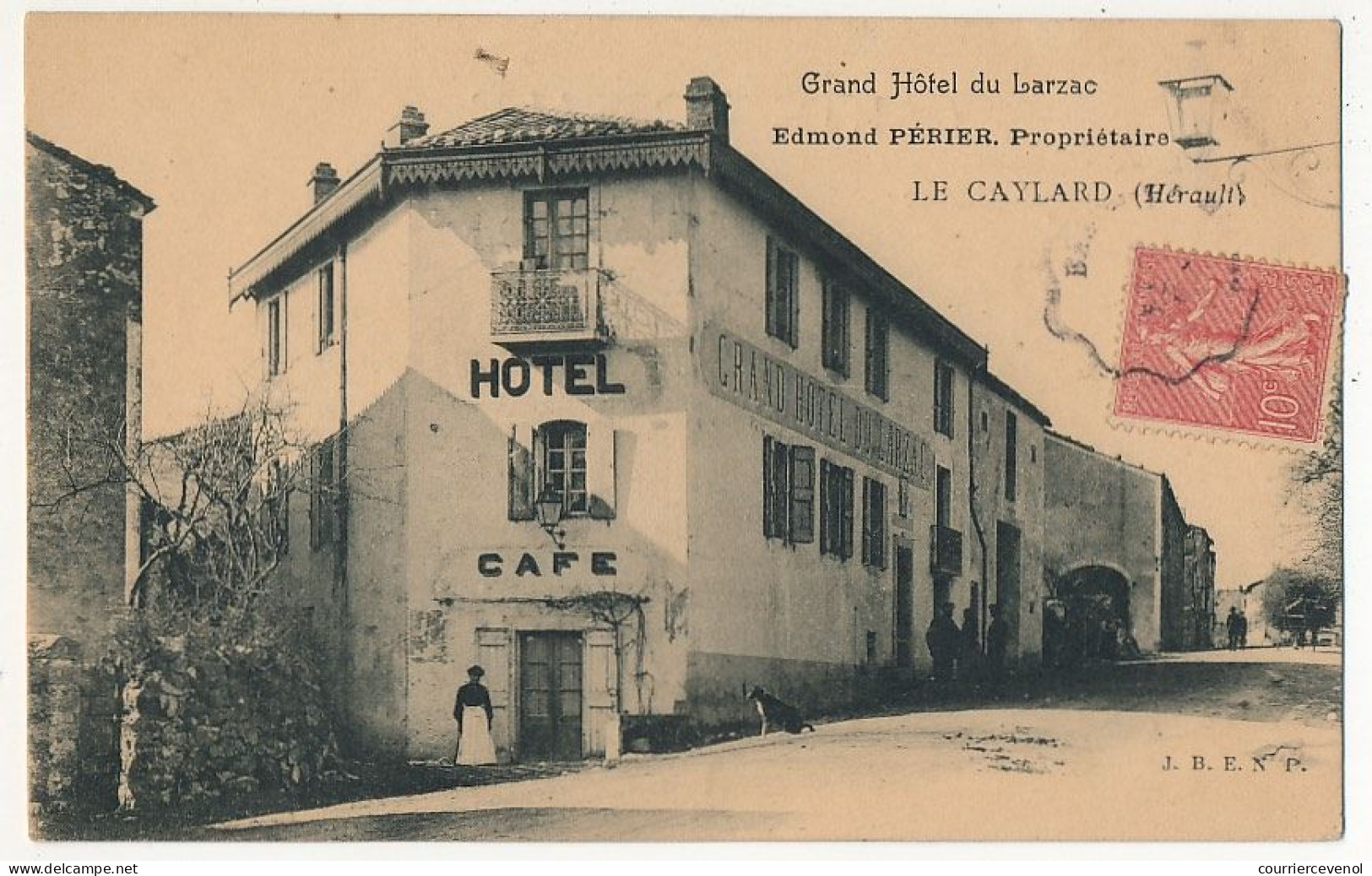 CPA - LE CAYLARD (Hérault) - Grand Hôtel Du Larzac, Edmond Périer, Propriétaire - Sonstige & Ohne Zuordnung