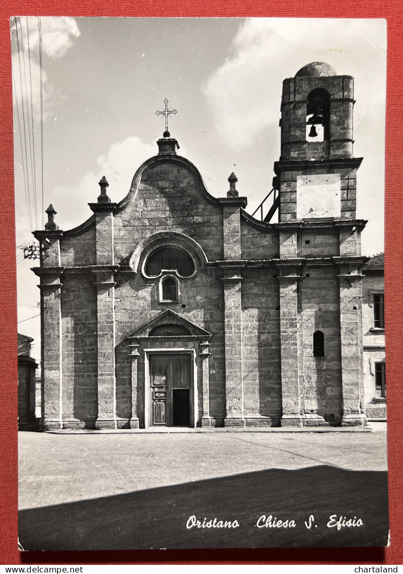 Cartolina - Oristano - Chiesa S. Efisio - 1956 - Oristano