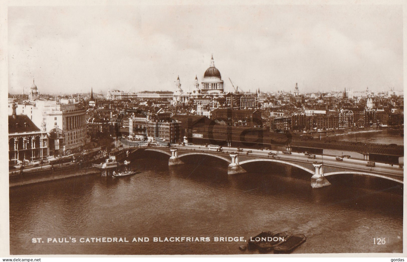 UK - London - St. Paul's Cathedral - Blackfriars Bridge - St. Paul's Cathedral