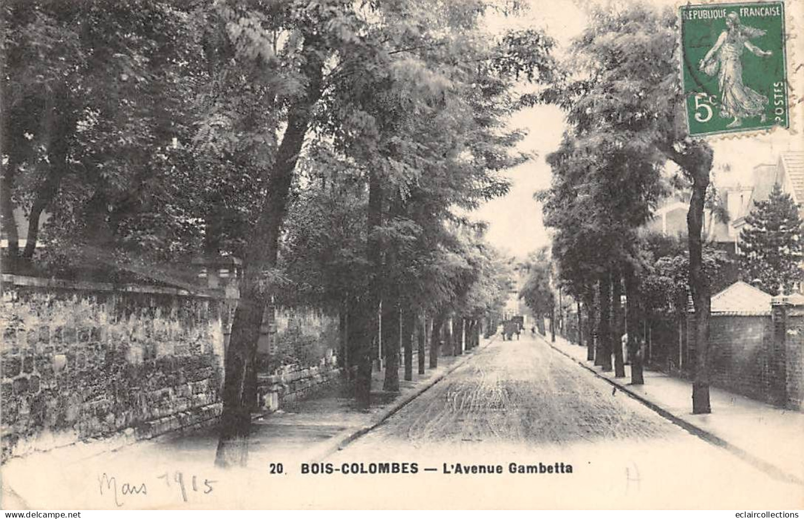 Bois Colombes          92      Avenue Gambetta      (voir Scan) - Andere & Zonder Classificatie