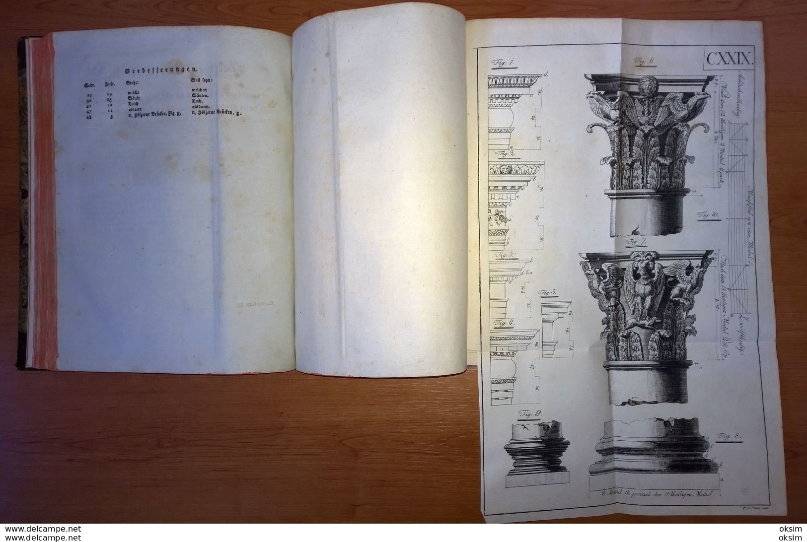 PRAKTISCHE BAUBEAMTE, Nachtrag zur ersten auflage, Dreizehn Kupfertafeln, Autor Mathias Fortunat Koller, Jahre 1800