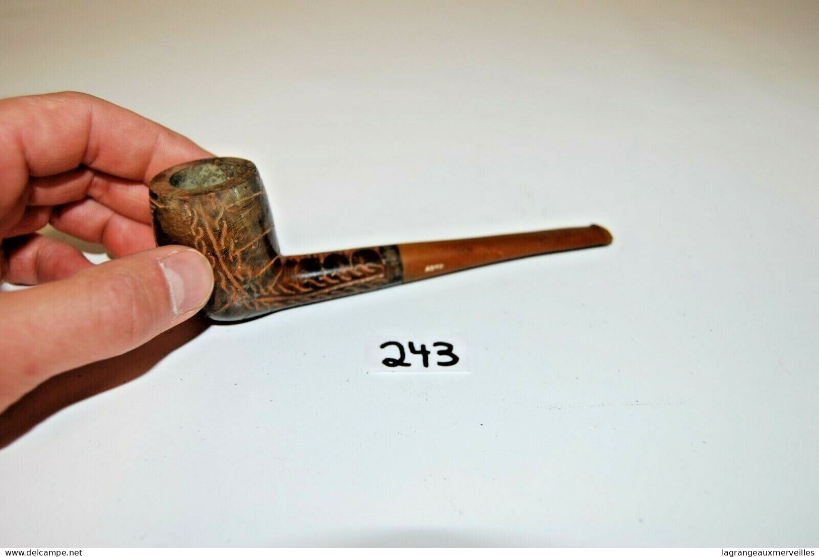 C243 Authentique Pipe De Collection - Objet Du Fumeur - Pipes En Bruyère