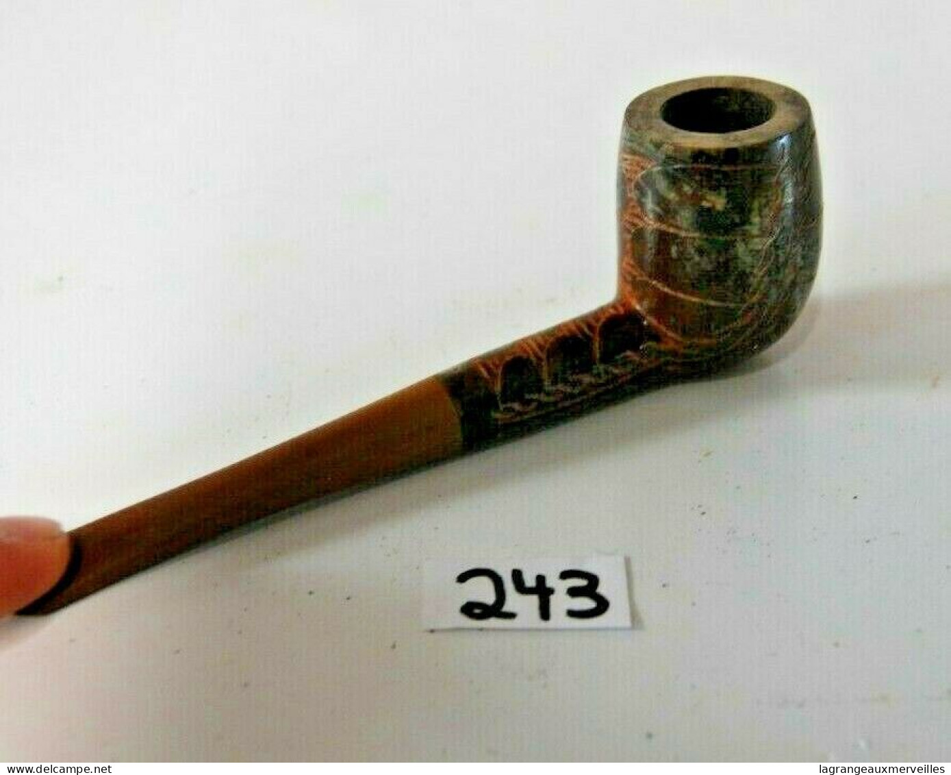 C243 Authentique Pipe De Collection - Objet Du Fumeur - Pipe In Bruyère