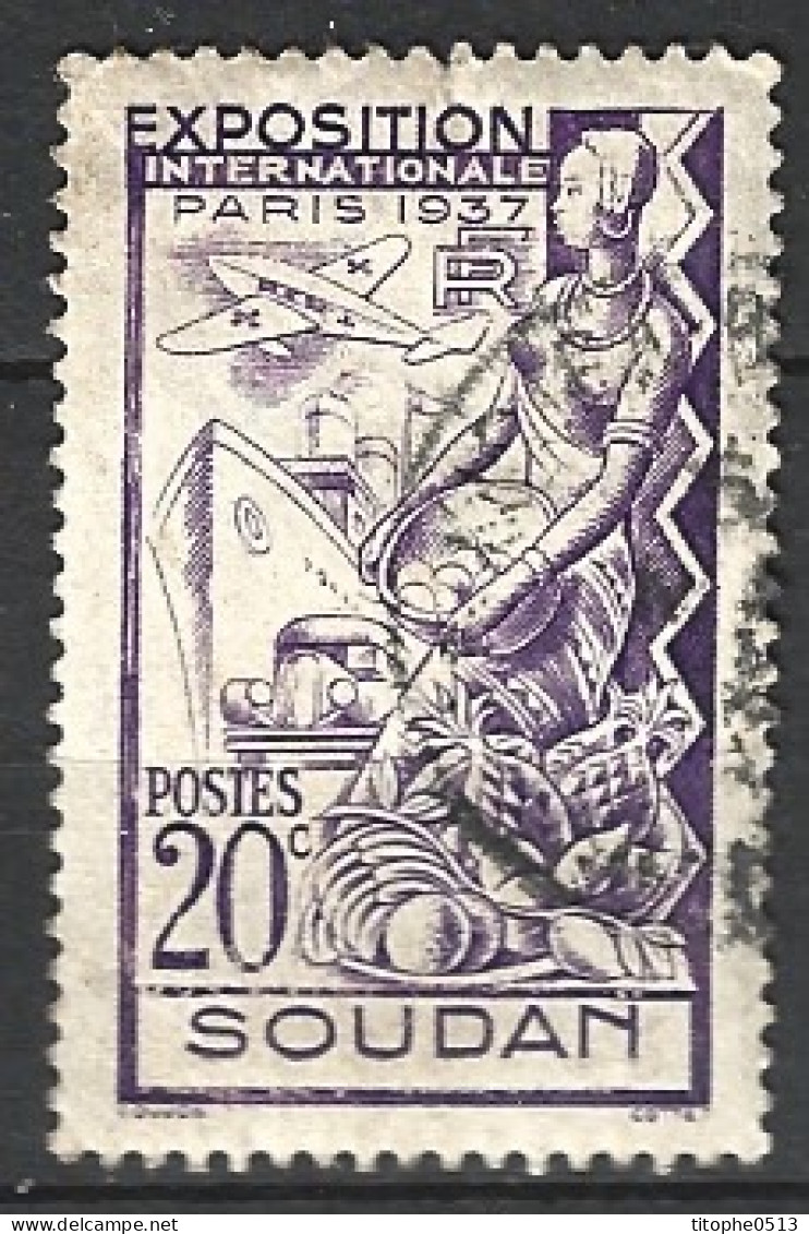 SOUDAN. N°93 Oblitéré De 1937. Exposition Internationale De Paris. - Used Stamps