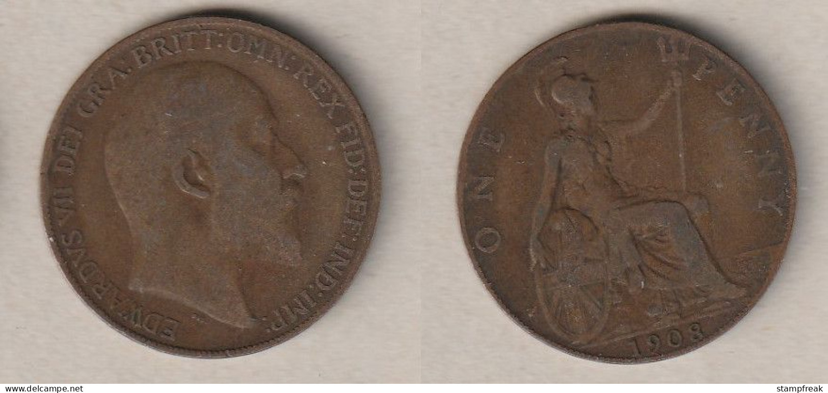 01947) Grossbritannien, 1 Penny 1908, Edward VII - Autres & Non Classés