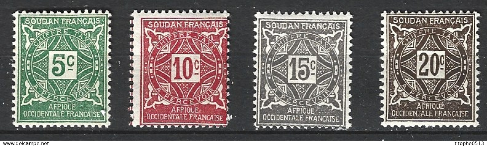 SOUDAN. Timbres-Taxe N°11-4 De 1931. - Neufs