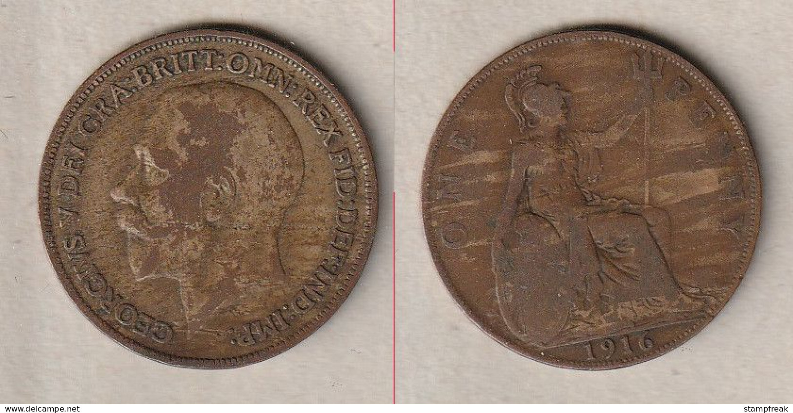 01920) Grossbritannien, 1 Penny 1916, George V - Autres & Non Classés