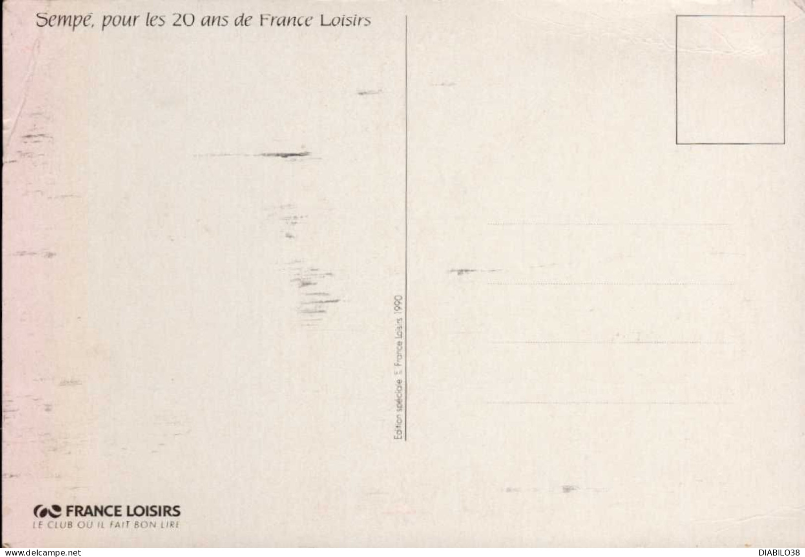 SEMPE , POUR LES 20 ANS DE FRANCE-LOISIRS - Sempé