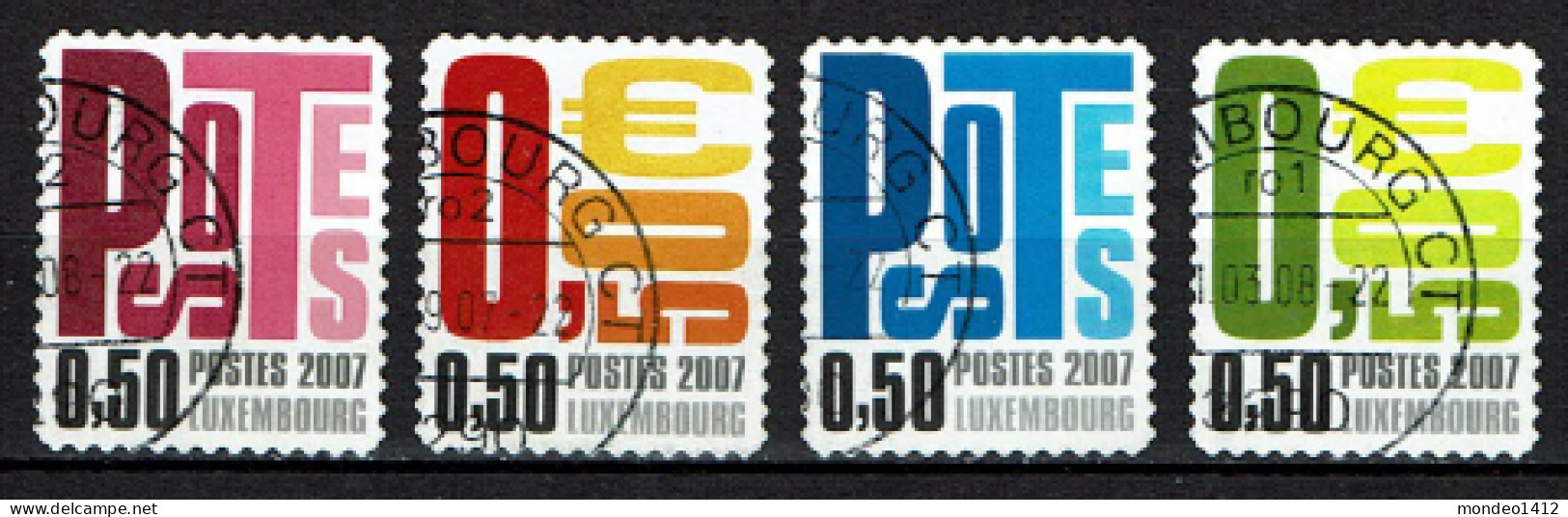 Luxembourg 2007 - YT 1692/1695 - Série Courante - Gebraucht