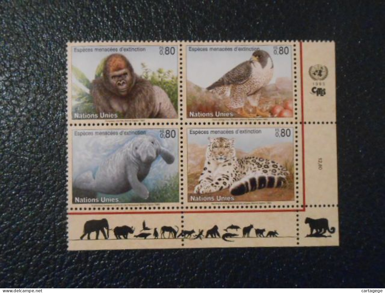 NATIONS-UNIES GENEVE YT  243/246 PROTECTION DE LA NATURE** - Unused Stamps